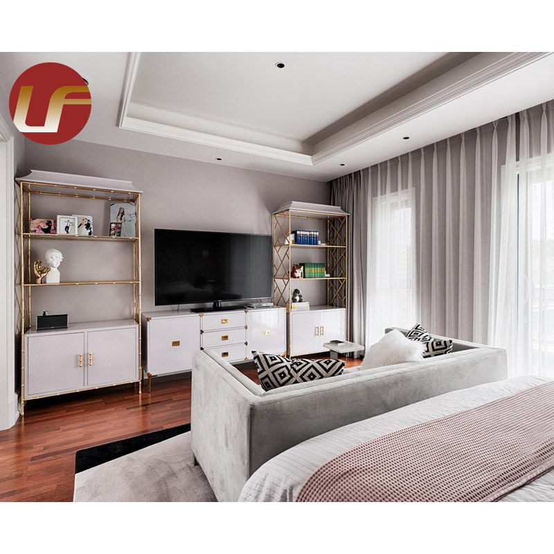 Ensemble de chambre à coucher finition brillante Mercure Hotel Design en ligne Lit d'hôtel