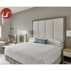 Ensemble de chambre d'hôtel de luxe en bois moderne de meubles de chambre à coucher d'hôtel adapté aux besoins du client