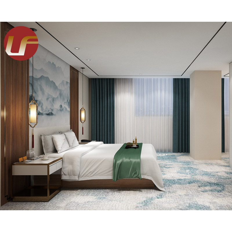 Ensemble de meubles de chambre à coucher d'hôtel moderne 5 étoiles Fabricant de meubles de chambre d'hôtel quatre saisons de luxe personnalisé Foshan