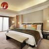 Chambre à coucher faite sur commande d'hôtel de tissu en métal de suite de meubles d'hôtel de luxe