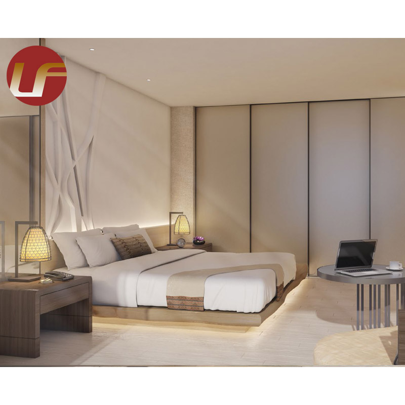 Les meubles modernes adaptés aux besoins du client de chambre d'hôtel de taille placent l'ensemble de meubles de chambre à coucher d'hôtel 5 étoiles