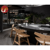 Vente en gros de meubles de restaurant commercial Restaurant en bois Ensemble de salle à manger, meubles de café de bar