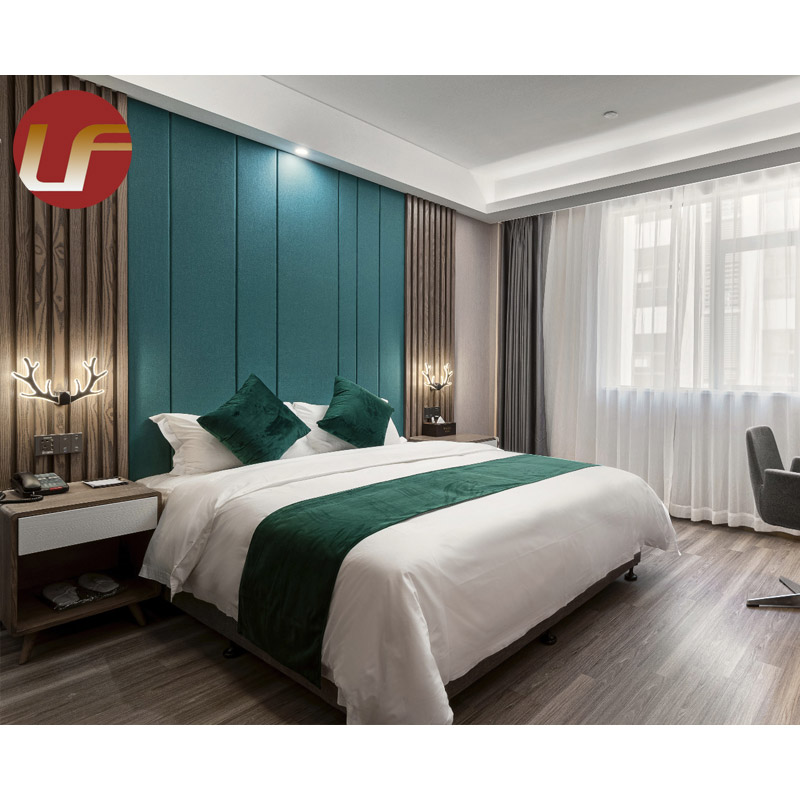 La nouvelle chambre à coucher d'hôtel adaptée aux besoins du client de haute qualité moderne de conception place l'hôtel de meubles