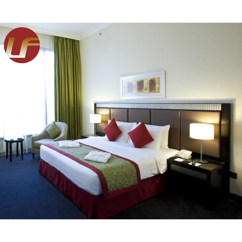Mobilier de chambre à coucher d'hôtel moderne personnalisé Ensemble de meubles d'hôtel 5 étoiles