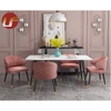 Nouveaux meubles de salle à manger de luxe Tables à manger, ensembles de salle à manger 6 chaises de salle à manger, ensemble de table à manger en marbre moderne