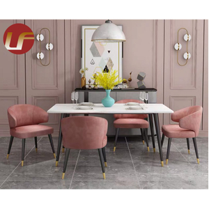 Offre spéciale nouvelles tables de salle à manger de meubles de salle à manger de luxe, ensembles de salle à manger 6 chaises de salle à manger, ensemble de Table à manger en marbre moderne