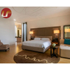 Lit double en contreplaqué de chambre à coucher moderne conçoit ensemble de chambre à coucher de meubles de chambre à coucher d'hôtel