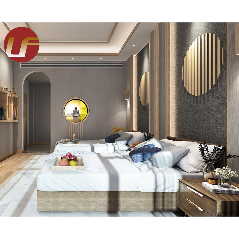 Projet sur mesure 5 étoiles de luxe moderne de chambre à coucher de meubles de chambre à coucher ensemble de meubles d'hôtel