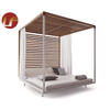 Mobilier extérieur de luxe moderne Beach Side Poolside Double Sunshade Leisure Daybed