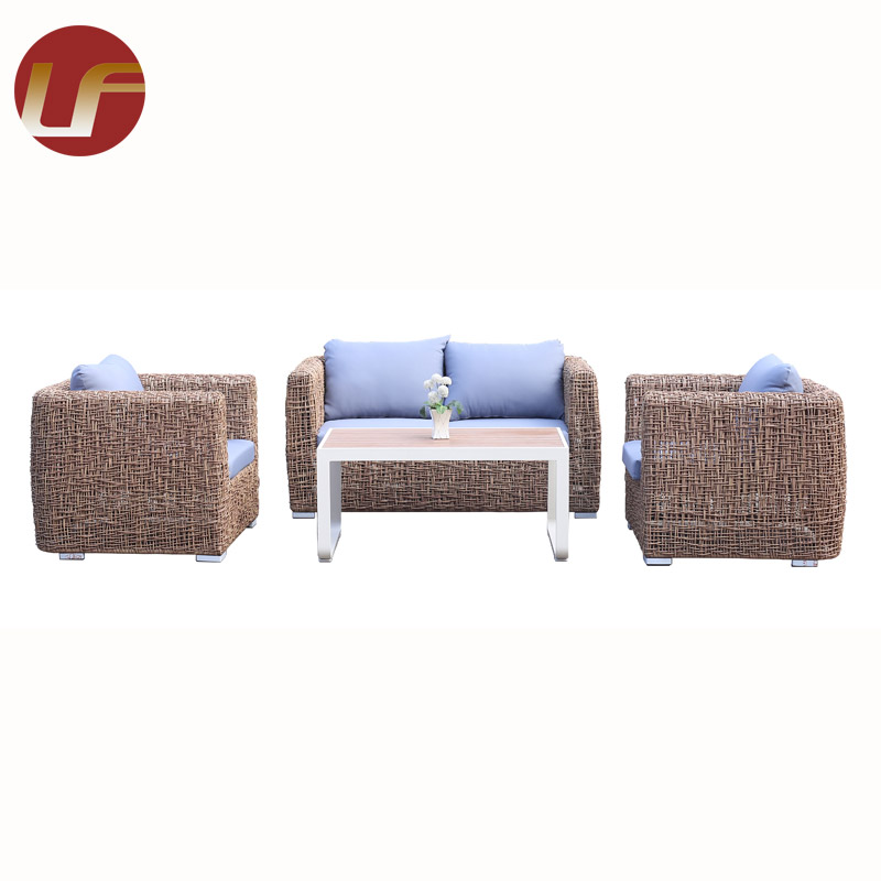 Ensemble de sofa moderne sectionnel imperméable de rotin de meubles extérieurs en aluminium de jardin