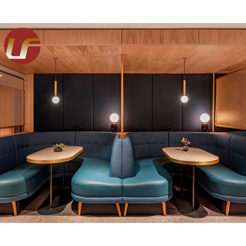 La cabine dinante moderne d'allocation des places place la table de meubles de restaurant avec des ensembles de chaises