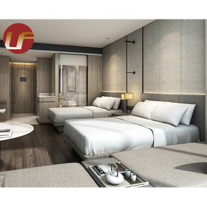 La nouvelle chambre à coucher en bois de meubles d'appartement d'hôtel de villa de conception conçoivent en fonction du client
