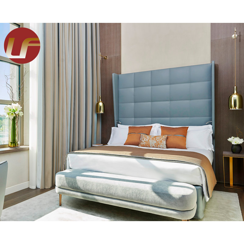 Ensemble complet de chambre à coucher en bois d'hôtel de fabricant et ensemble moderne de meubles de chambre à coucher de meubles d'hôtel de conception